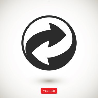 geri dönüşüm işareti simgesi