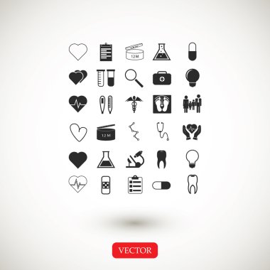 tıbbi simgeler ayarlandı