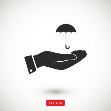 El simgesi olan şemsiye