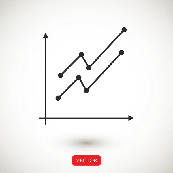 Business diagram diagram ikon — Stock vektor