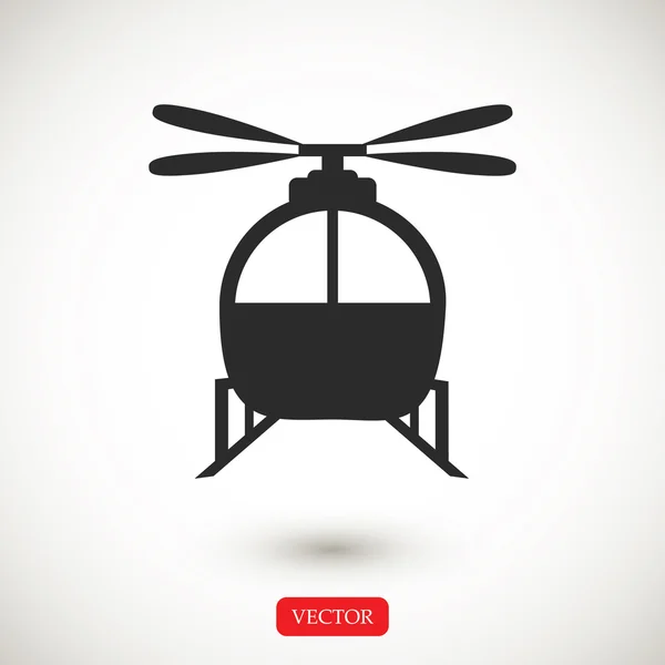 Icono de helicóptero de transporte — Vector de stock