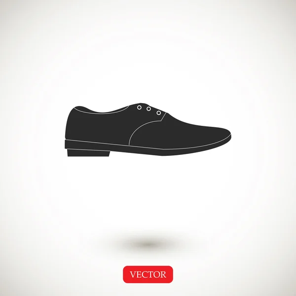 Manliga sko ikonen — Stock vektor