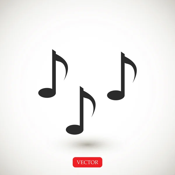 Notes de musique signer icônes — Image vectorielle