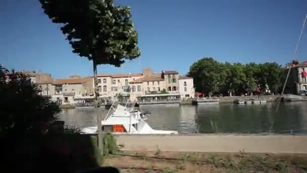 Viajar pela cidade Agde, França — Vídeo de Stock