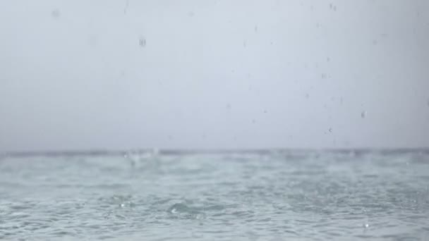 水、雨の滴 — ストック動画
