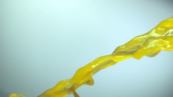 桔子汁的流 — 图库视频影像