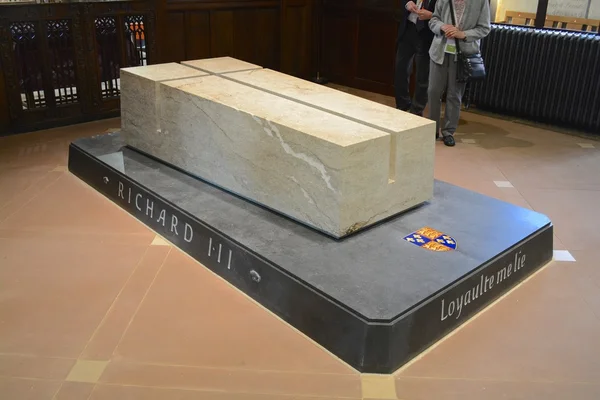 Leicester May 2015 Tomb King Richard Iii Buried Leicester Cathedral — Stock Photo, Image