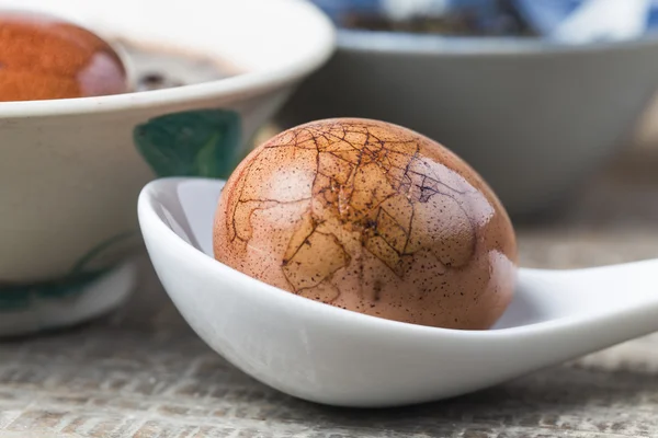 Tea eggs, eggs, food, tea, food, with shell, delicious, wood, ceramic bowl