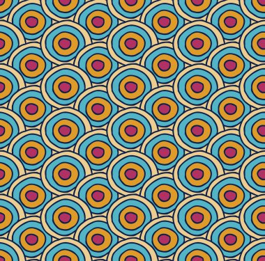 Asya daire basit seamless modeli