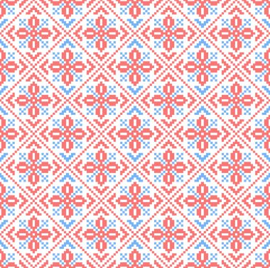 Etnik kare sorunsuz vektör desen