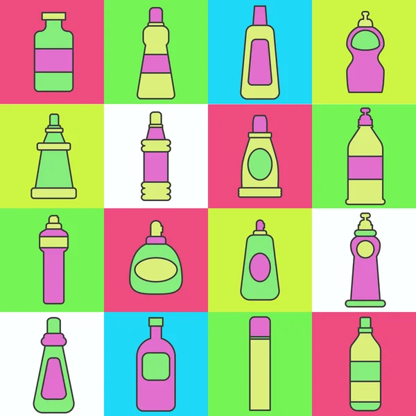 Lineart washing agents vector illustration — Stock Illustration Lineart washing agents vector illustration Stock Illustration