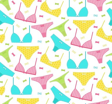 İç çamaşırı sorunsuz vektör desen