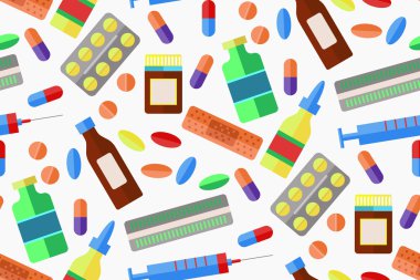 Tıp düz seamless modeli