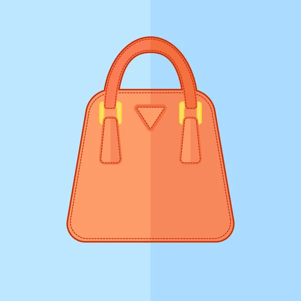 Γυναίκα τσάντα επίπεδη εικονίδιο — Διανυσματικό Αρχείο
