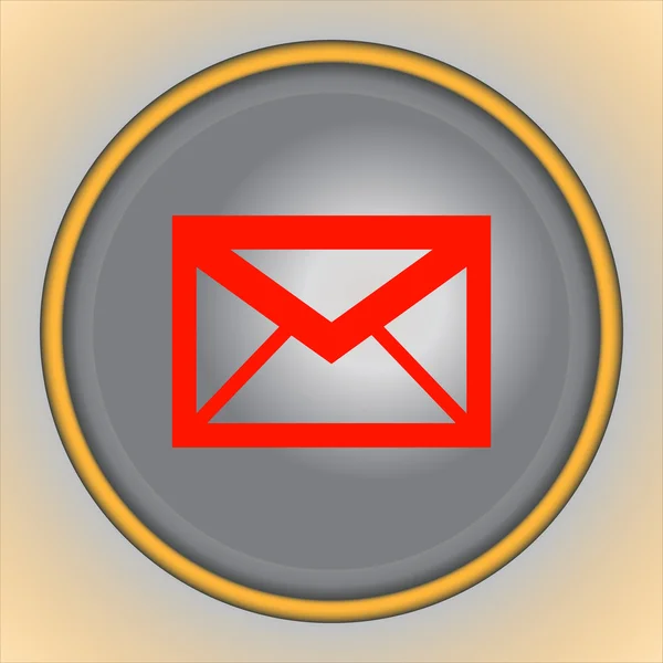 Band Icon Mail silber — Stockvektor