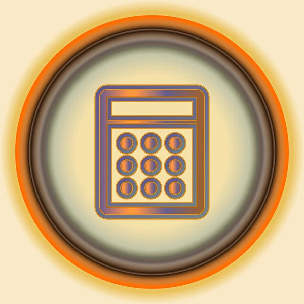 Piękny Tom ikona kalkulator — Wektor stockowy