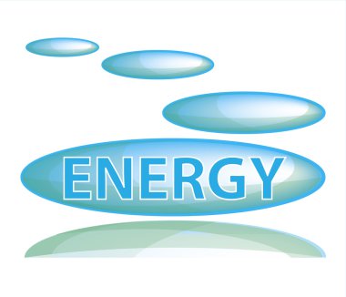 Yazıt ile beyaz bir arka plan üzerinde yansıması ile Mavi kabarcık simgesi