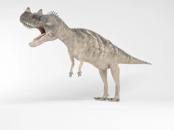 3d render of a Dinosaur inside a white stage — Stock Photo, Image