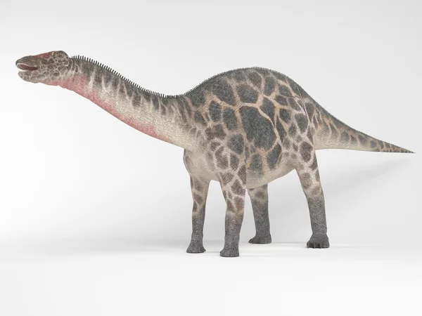 Renderização 3d de um dinossauro dentro de um estágio branco — Fotografia de Stock