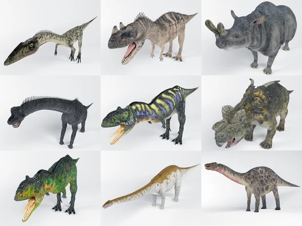 Коллекция динозавров часть вторая — стоковое фото