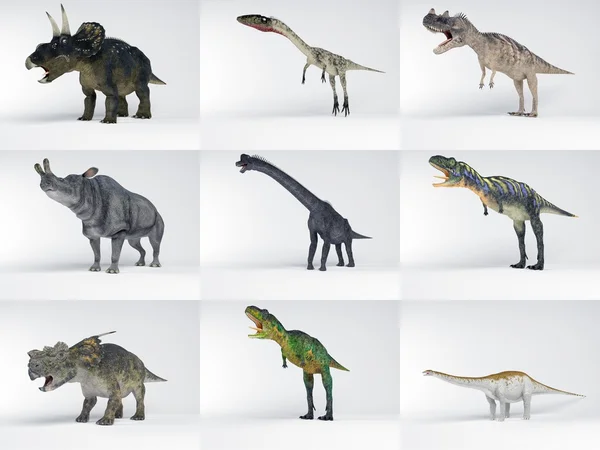 Часть первая из коллекции динозавров — стоковое фото