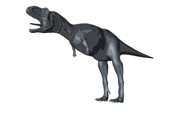 Szkic 3D renderowania dinozaura — Zdjęcie stockowe