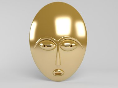 3D altın maske