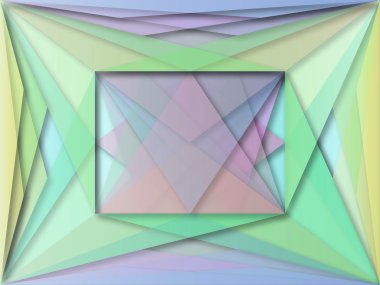 2D soyut illüstrasyon