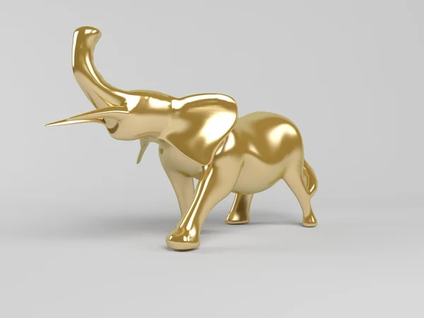 3D goldenes Tier — Stockfoto