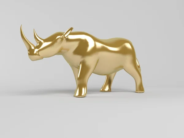 3d animal dourado — Fotografia de Stock