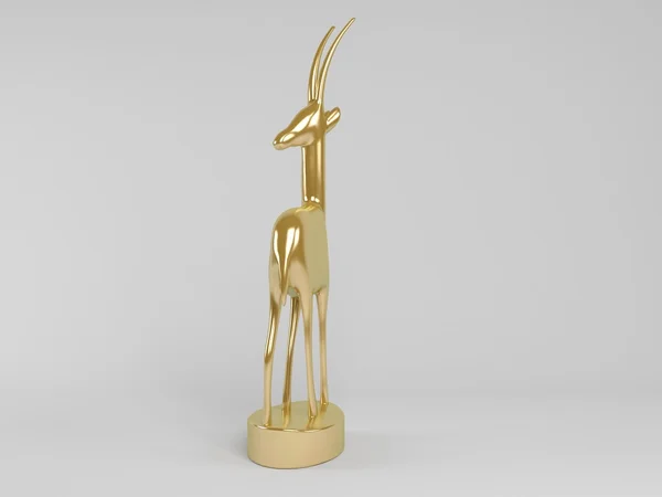 3d animal dourado — Fotografia de Stock