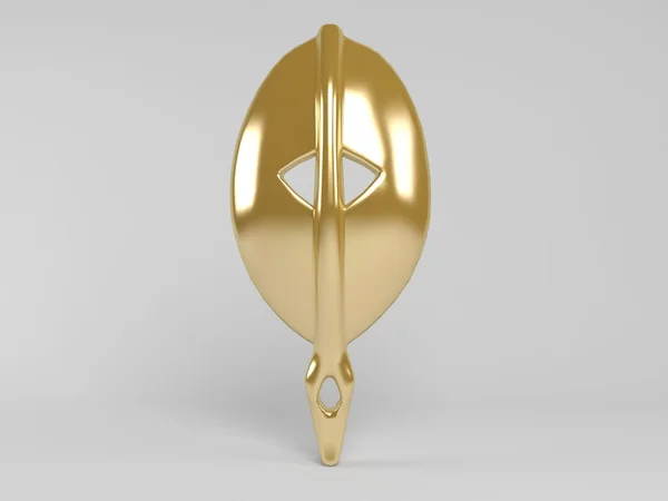 3d maschera d'oro — Foto Stock