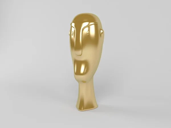 3D goldene Maske — Stockfoto