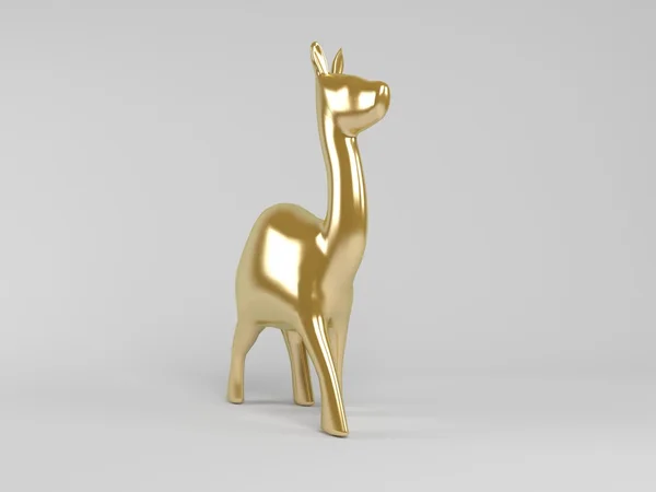 3D gyllene djur — Stockfoto