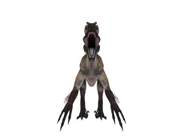 흰색 무대 안에 공룡의 3d 렌더링 — 스톡 사진