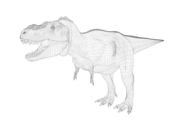 3D tel kafes dinozor