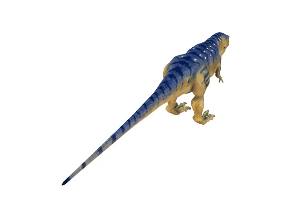 3D візуалізації динозавром всередині білого етап — стокове фото