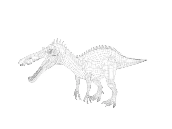 3D drótváz dinoszaurusz — Stock Fotó