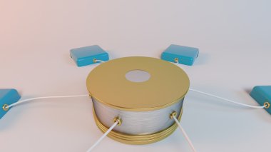 Mavi küpleri ana sunucuya bağlı