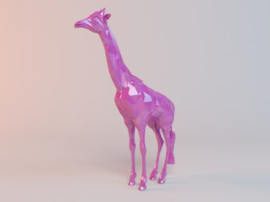 3D düşük Poli hayvan