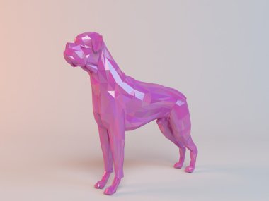 3D düşük Poli hayvan