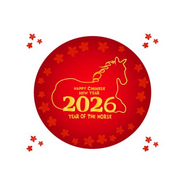 Mutlu Çin Yeni Yılı Ay Yeni Yılı At Yılı 2026