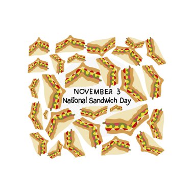 Ulusal Sandviç Günü vektörü