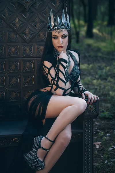 Dark evil queen — Stock Photo, Image