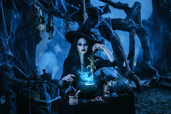 Witch dark halloween — Stockfoto