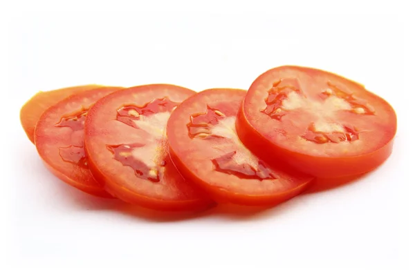 Tomates rojos en rodajas — Foto de Stock