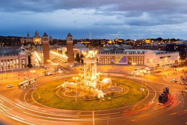 Havadan görünümü, Barcelona, İspanya