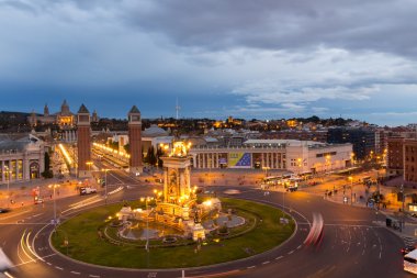 Havadan görünümü, Barcelona, İspanya
