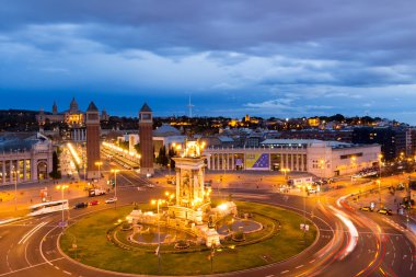 Havadan görünümü, Barcelona, İspanya