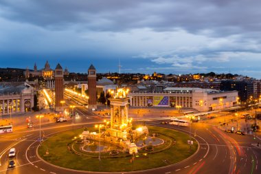 Havadan görünümü, Barcelona, İspanya